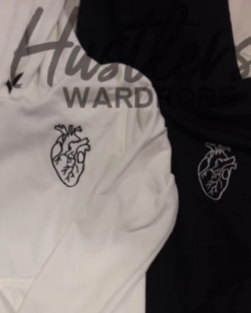 Anatomical Heart Embroidered Hoodie