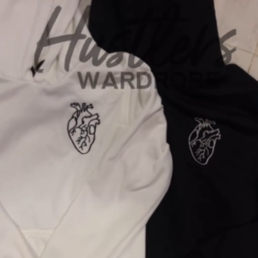 Anatomical Heart Embroidered Hoodie