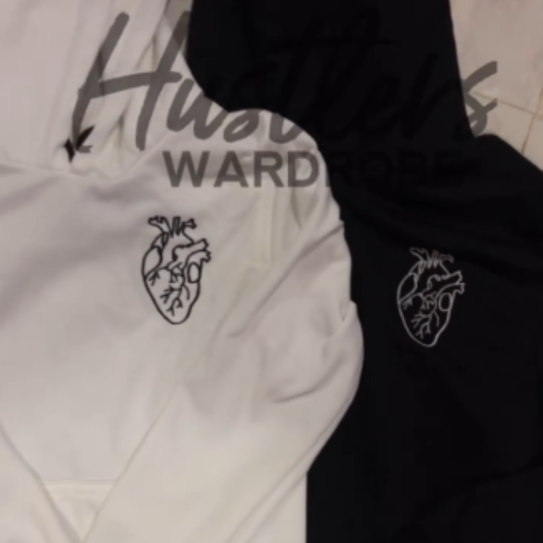 Anatomical Heart Embroidered Hoodie