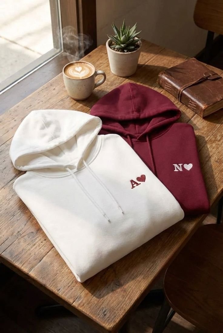 Love Letters Couple Hoodies – Valentine Edition